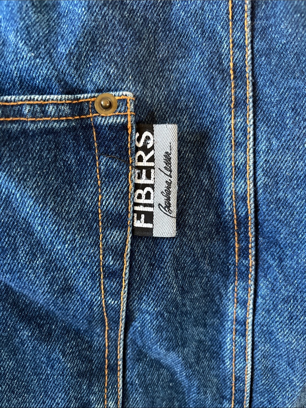 Denim Shoulder Tote Bag - Blue - Picture 3 of 13